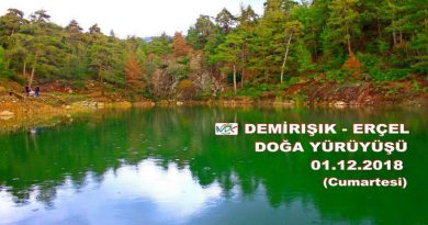 Demir ışık erçel doğa yürüyüşü